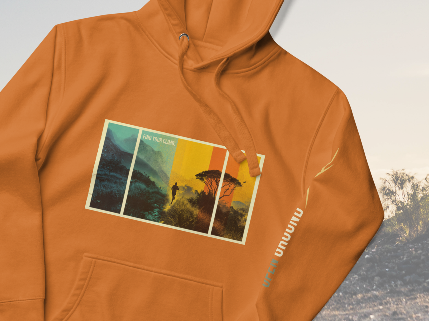 3 Panel Retro Vibe Hoodie