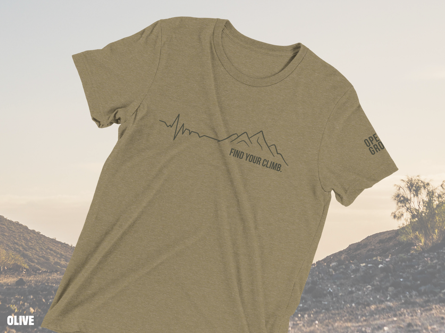 Mountain Heartbeat Tri-Blend Graphic Tee