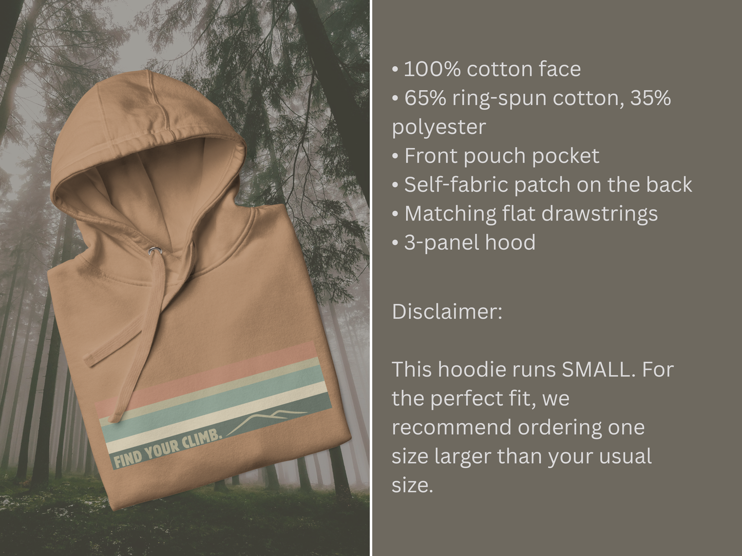 Find Your Climb Rainbow Hoodie