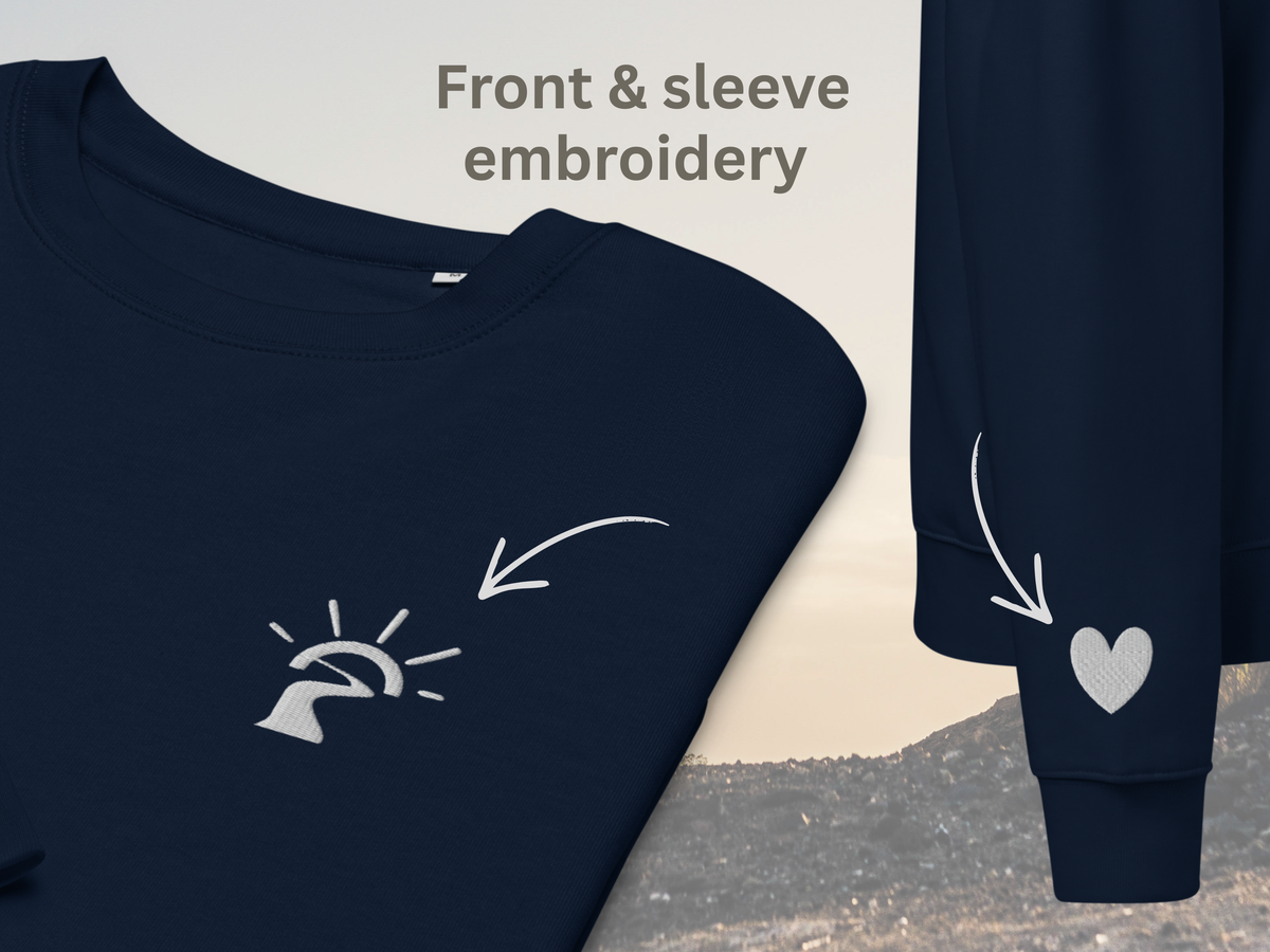 Love the Trail Embroidered Organic Sweatshirt