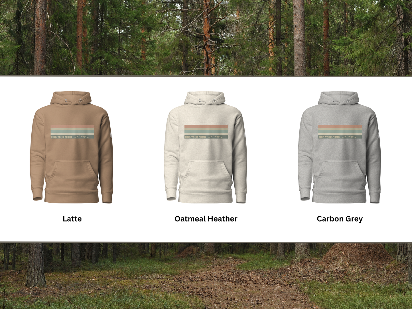 Find Your Climb Rainbow Hoodie