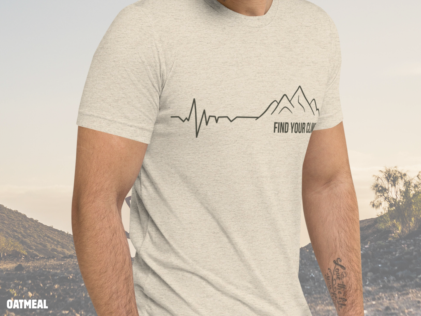 Mountain Heartbeat Tri-Blend Graphic Tee