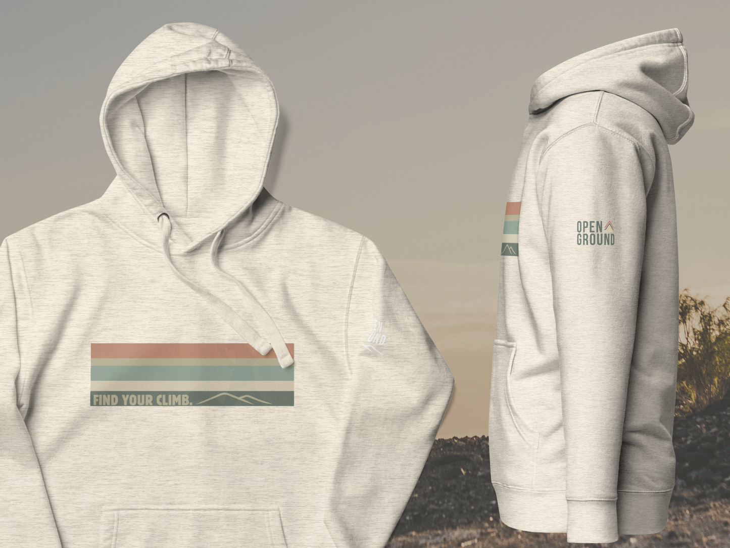 Find Your Climb Rainbow Hoodie