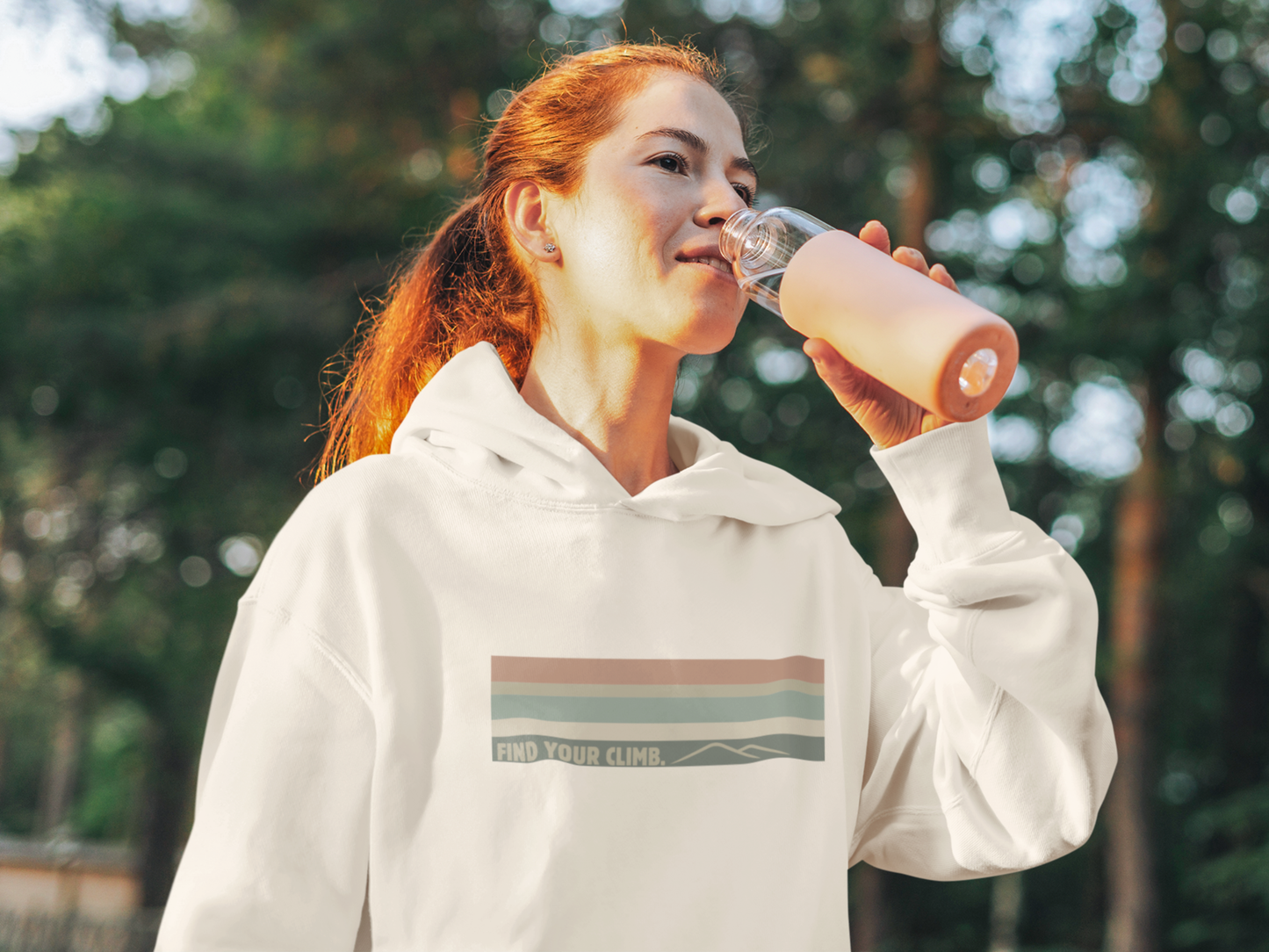 Find Your Climb Rainbow Hoodie