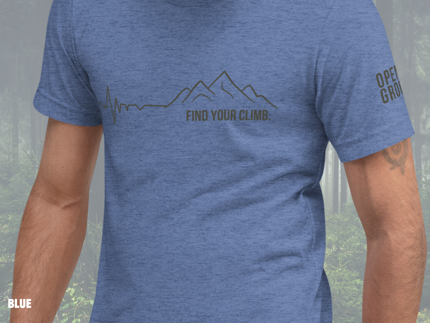 Mountain Heartbeat Tri-Blend Graphic Tee