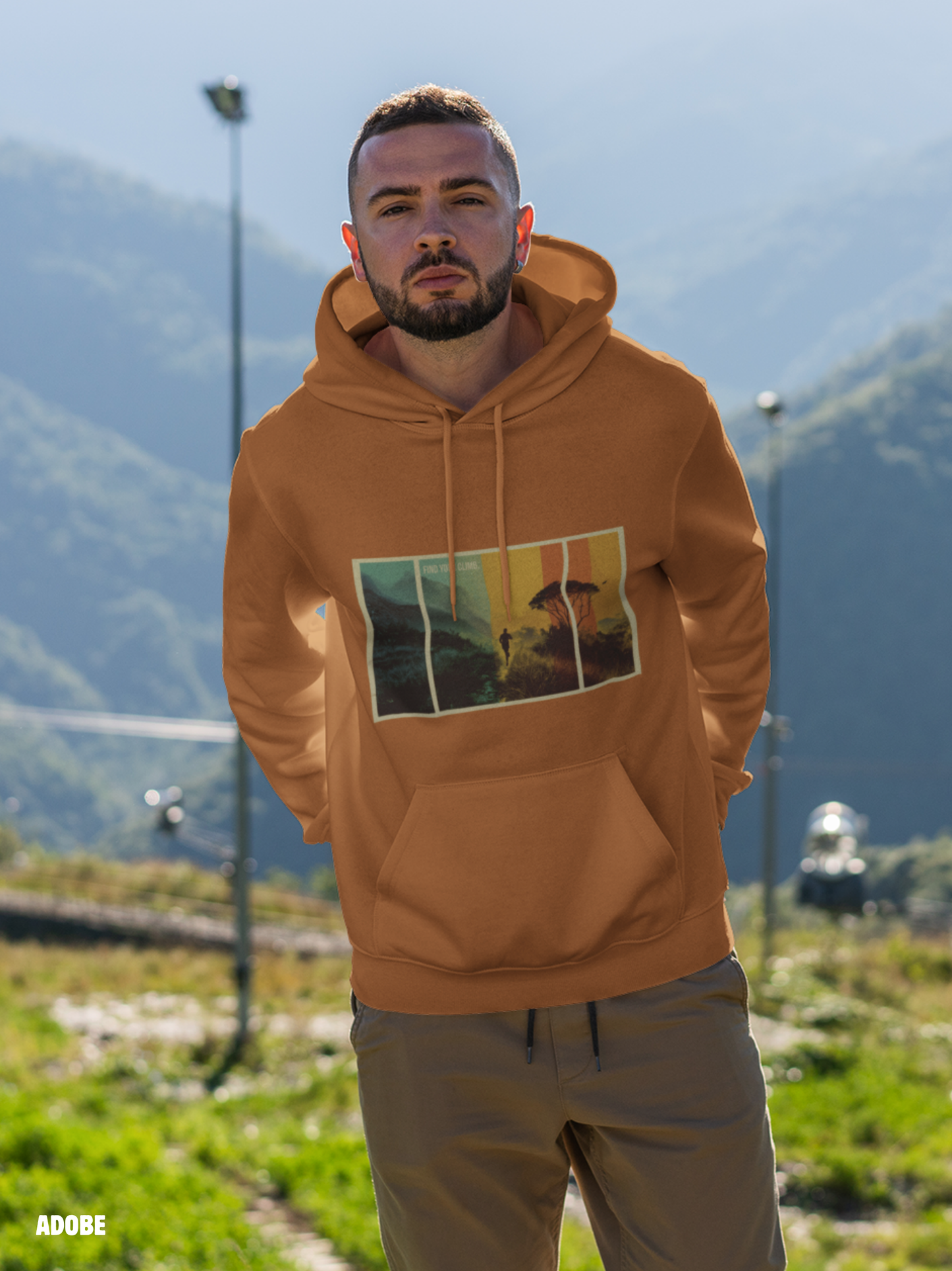 3 Panel Retro Vibe Hoodie