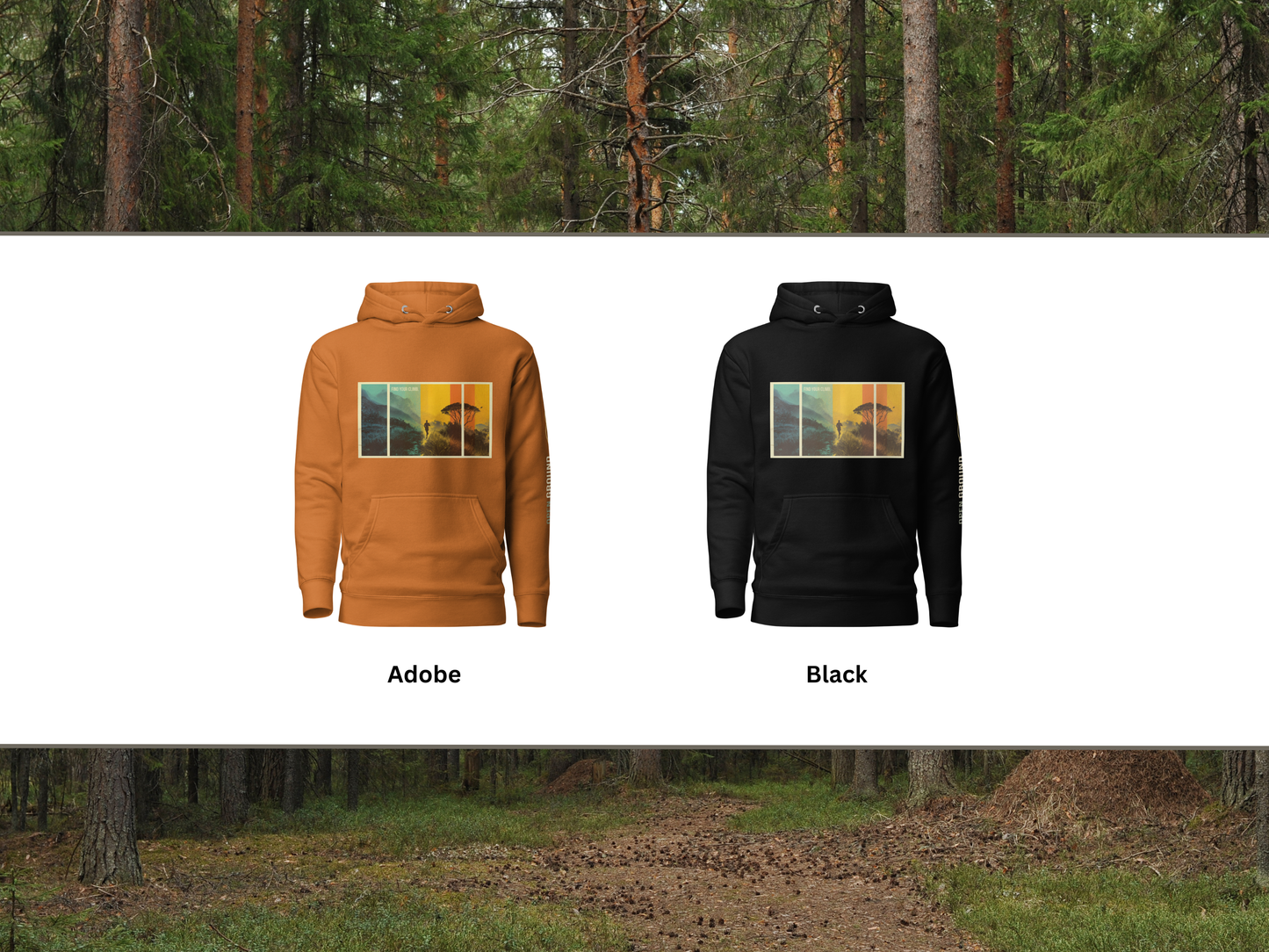 3 Panel Retro Vibe Hoodie