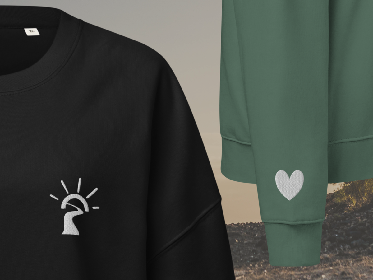Love the Trail Embroidered Organic Sweatshirt
