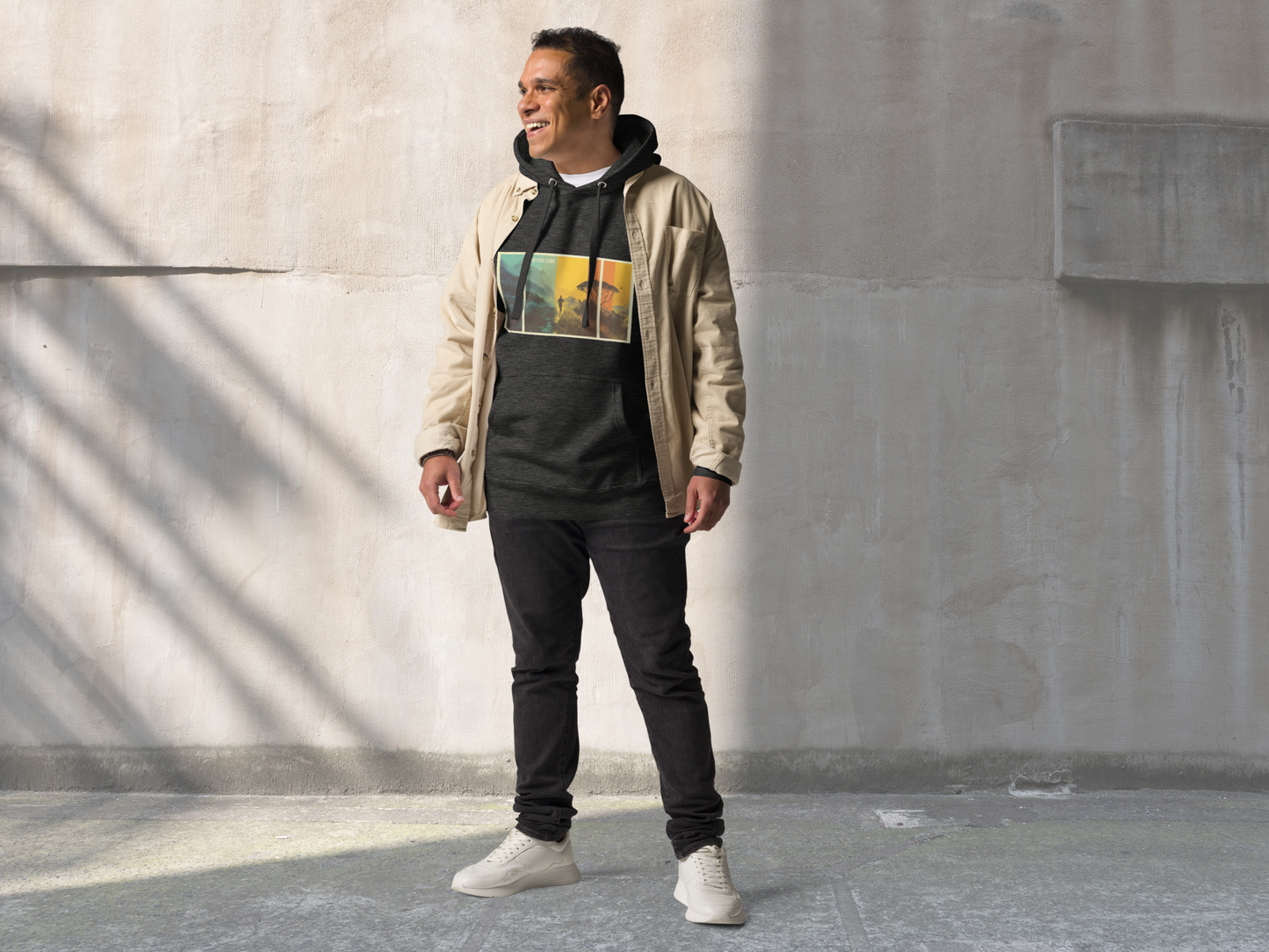3 Panel Retro Vibe Hoodie