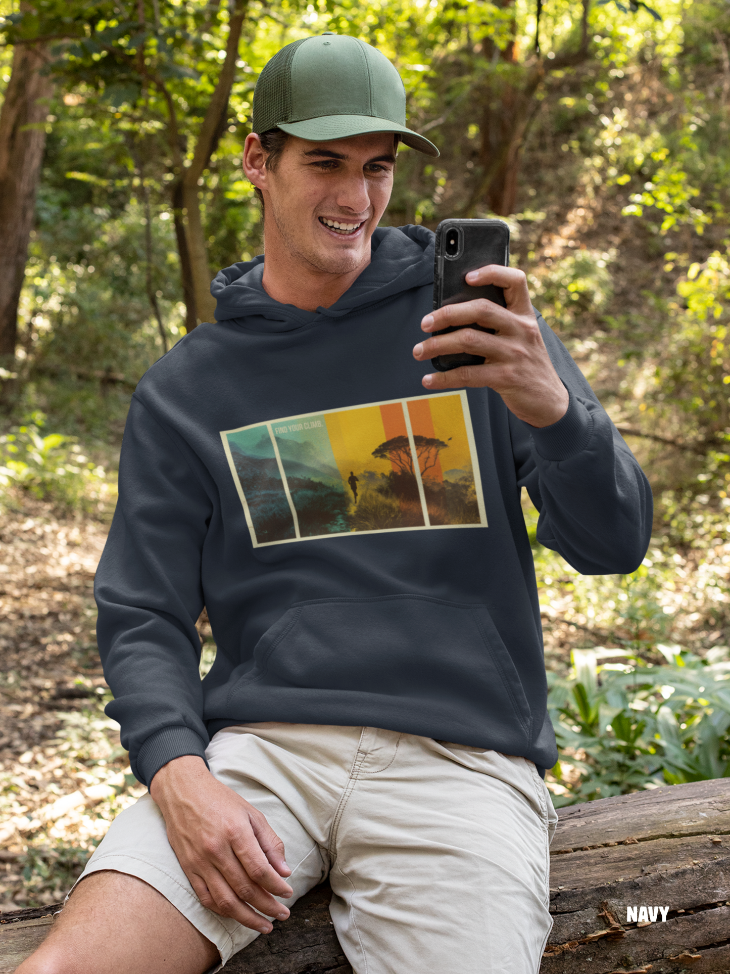 3 Panel Retro Vibe Hoodie