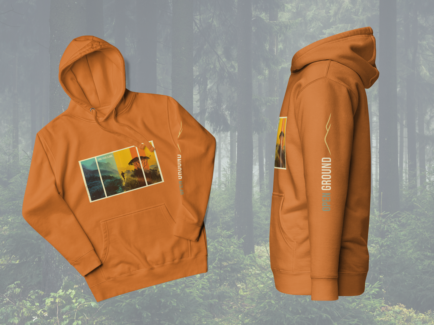 3 Panel Retro Vibe Hoodie