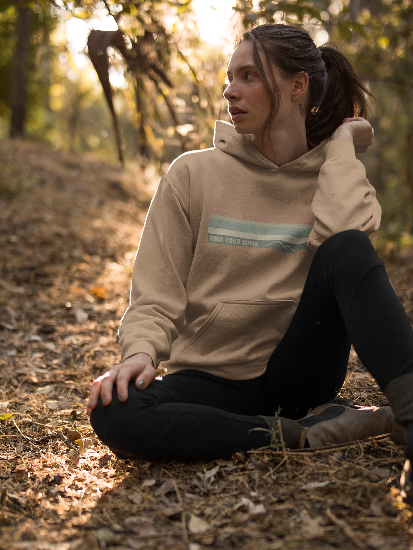 Find Your Climb Rainbow Hoodie